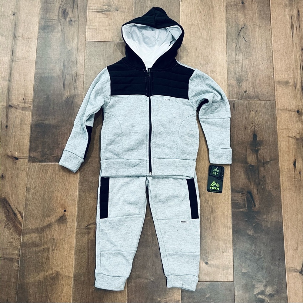 Boy Fleece Zip Hoodie Set